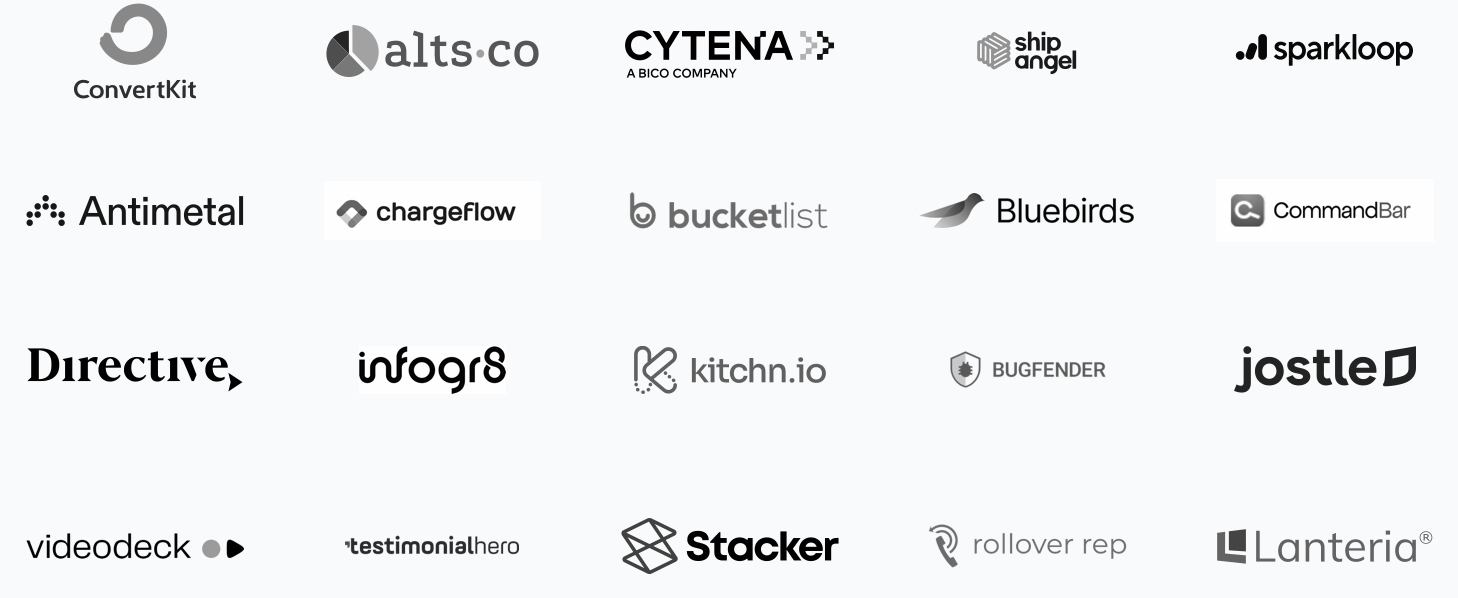 Logos of companies we've worked with